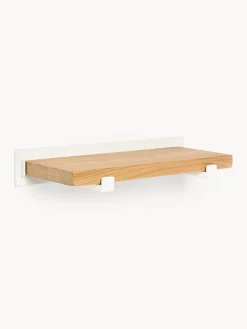 Mensola piccola da parete in legno di quercia Ally, larg. 40 cm