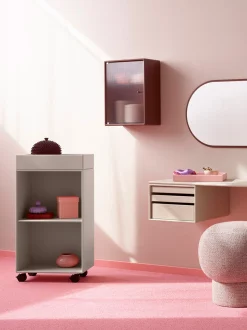Mobile bagno fatto a mano con ruote Preppy