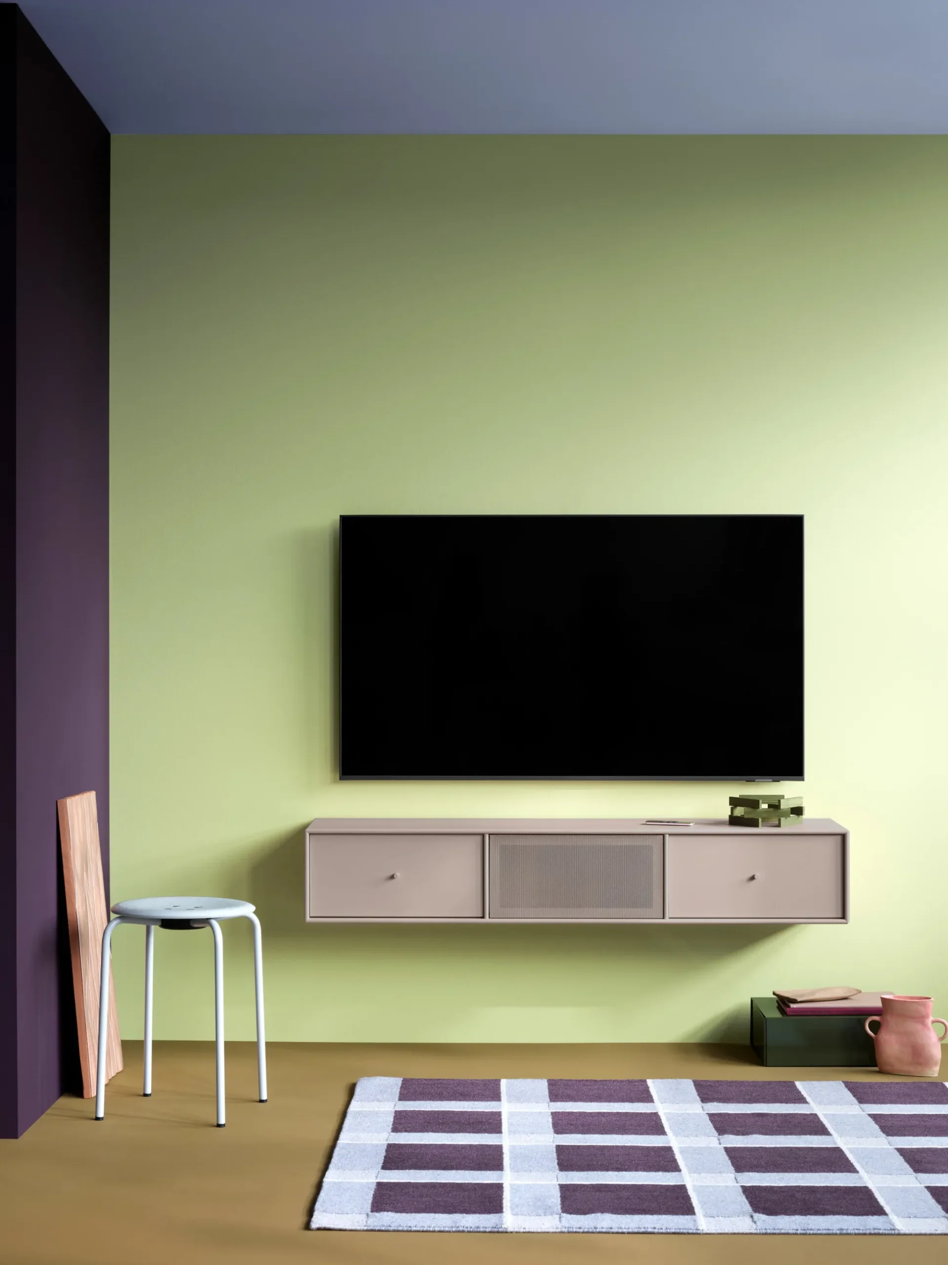 Mobile TV da parete fatto a mano Octave V
