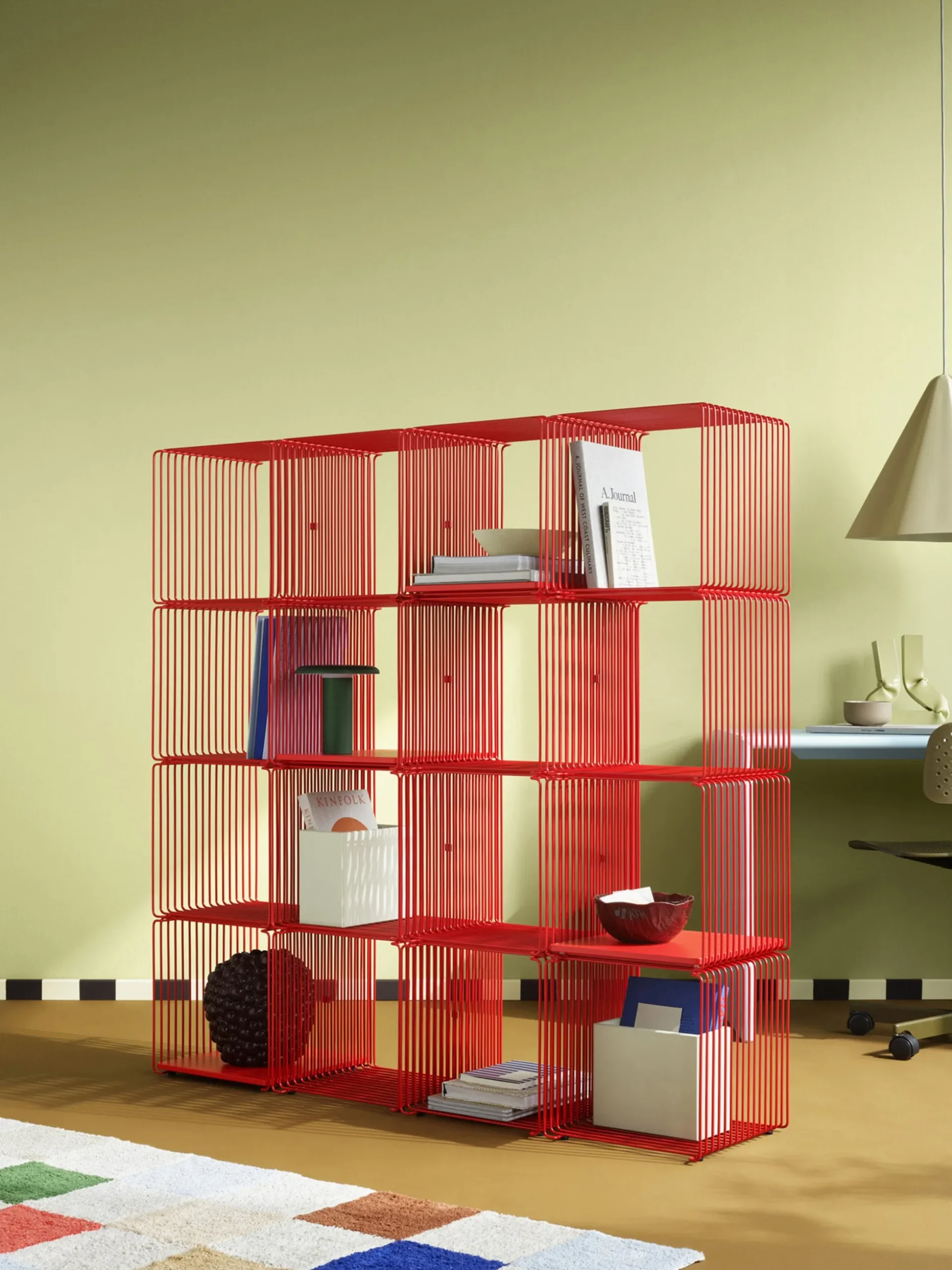 Modulo per sistema di scaffali Panton Wire Single, larg. 35 cm