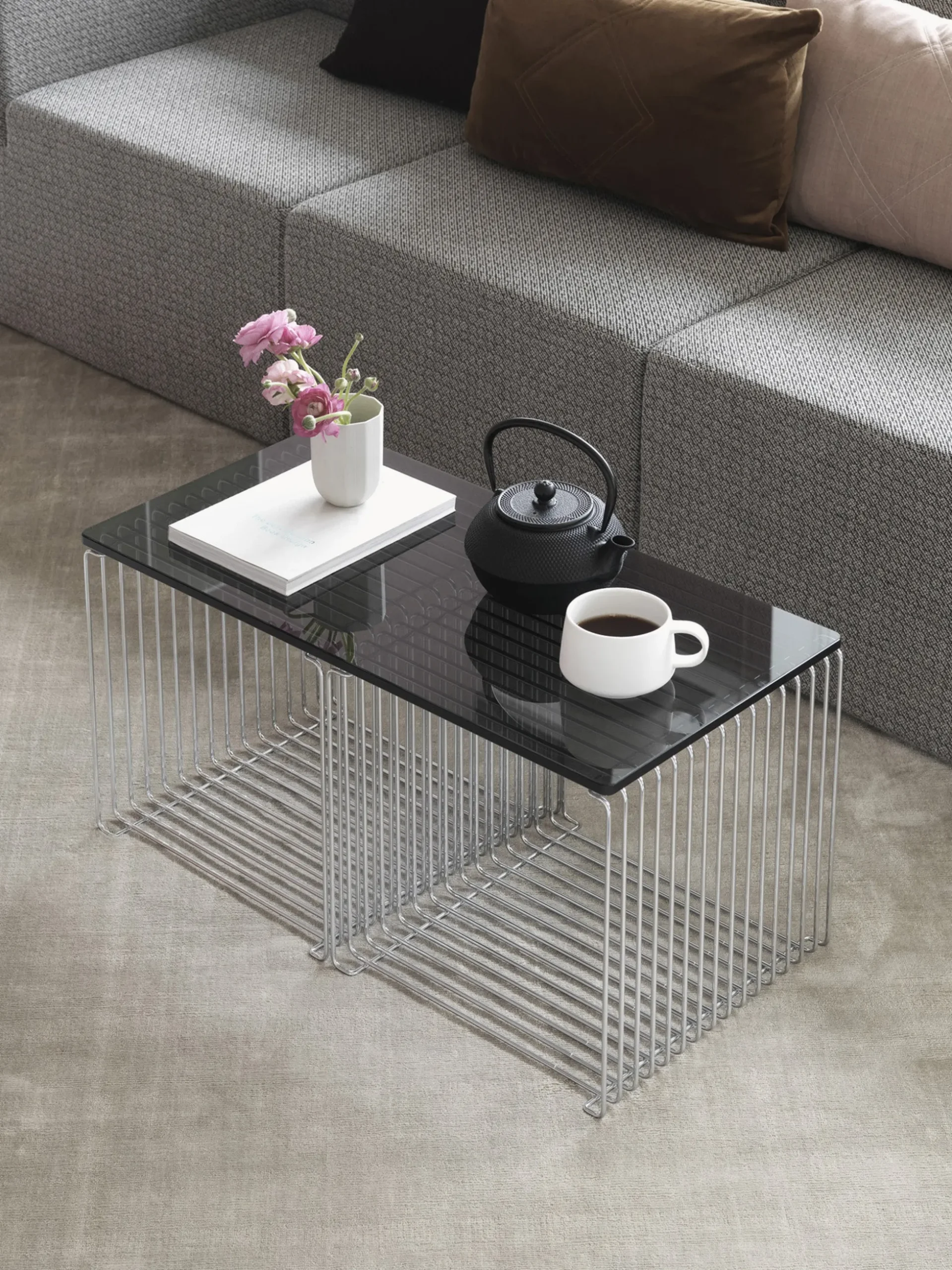 Modulo per sistema di scaffali Panton Wire Single, larg. 35 cm
