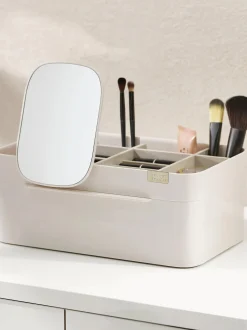 Organizer per cosmetici con chiusura magnetica e specchio Viva