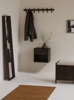 Panca contenitore imbottita in legno Hillmond