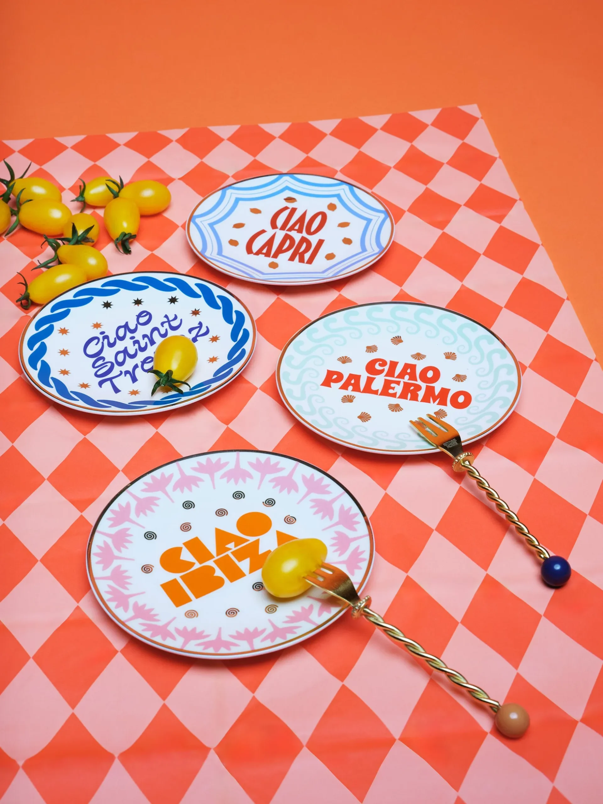 Piatto da dessert Ciao Mondo