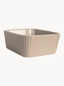 Pirofila con superficie scanalata Flora 2 pz