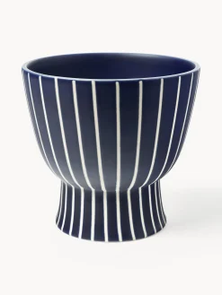 Portavaso dipinto a mano Elio, alt. 23 cm