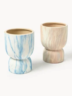 Portavaso effetto marmo Kiko, alt. 20 cm