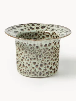 Portavaso fatto a mano con smalto reattivo Balou, alt. 15 cm