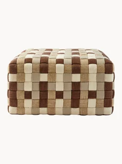 Pouf da giardino tessuto a mano Braided