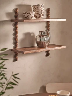 Ripiano da parete in legno di mango Swirl