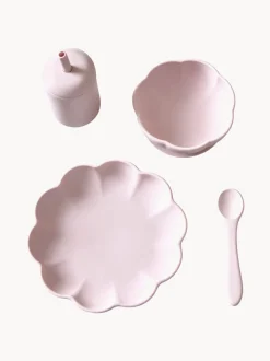 Set da pranzo per bambini in silicone Little Poppy, set da 4