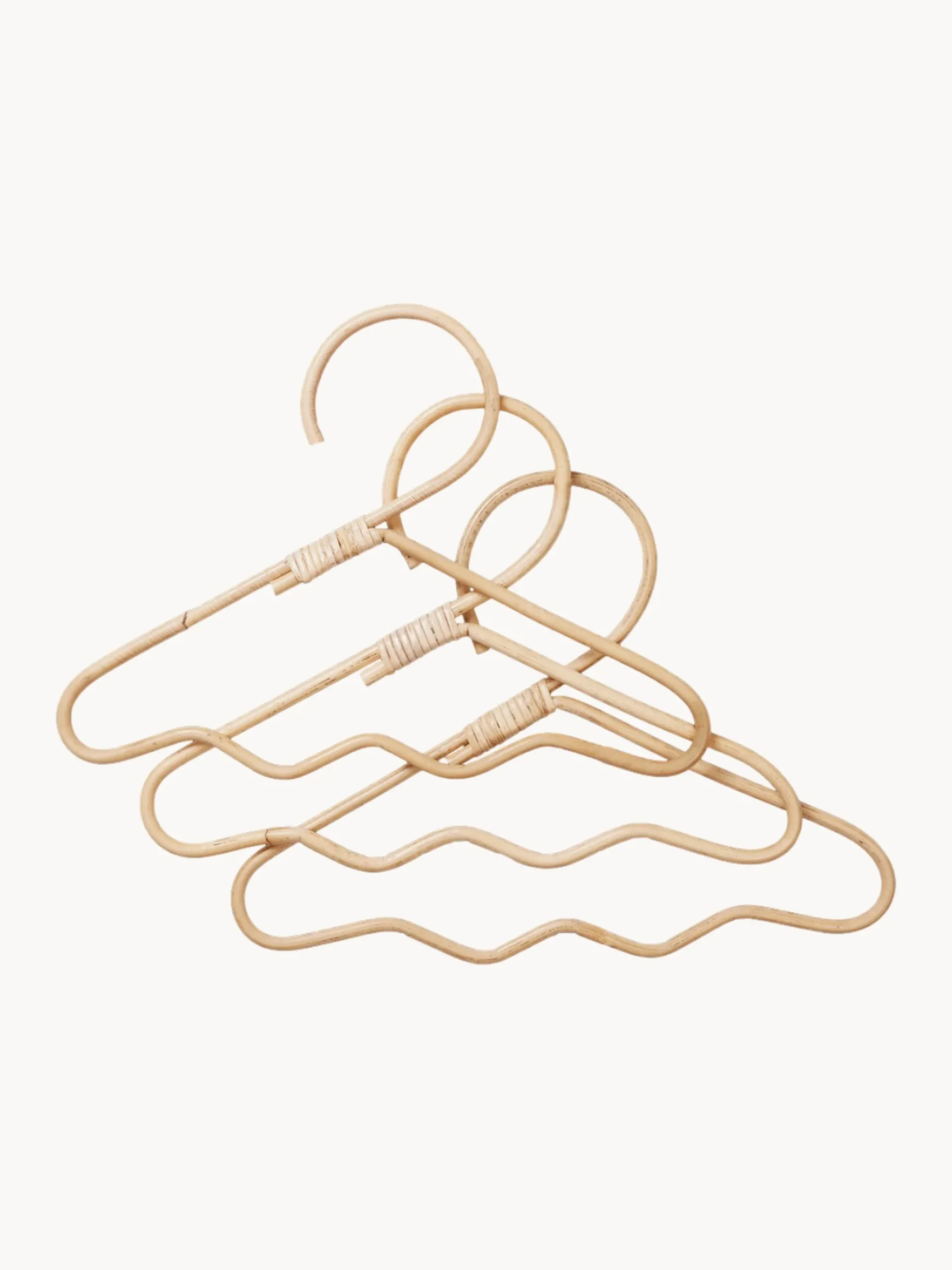Set di 3 appendiabiti per bambini fatti a mano Wavi