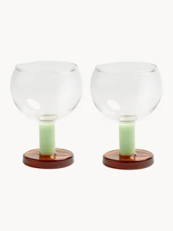 Set di 2 bicchieri da vino fatti a mano Cantine