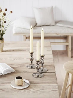 Set di 2 candele a bastoncino fatte a mano Real Flame, alt. 24 cm