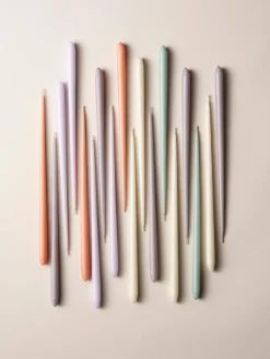 Set di 6 candele a bastoncino sottili Stoff Nagel