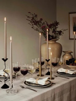 Set di 4 candele da tavolo fatte a mano Smooth