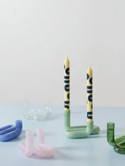 Set di 4 candele Happy