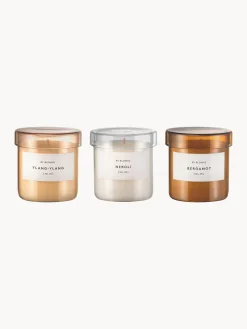Set di 3 candele profumate Valoa (Ylang-Ylang, Neroli e Bergamotto)