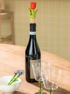Set di 2 cucchiai in vetro borosilicato fatti a mano Flora