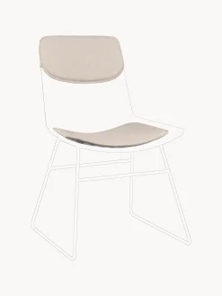 Set di 2 cuscini per sedia in metallo Wire