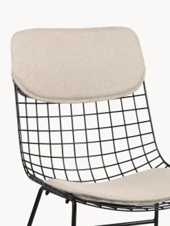 Set di 2 cuscini per sedia in metallo Wire