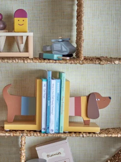 Set di 2 fermalibri in legno Charlie