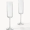 Set di 4 flute da champagne in cristallo Xavia