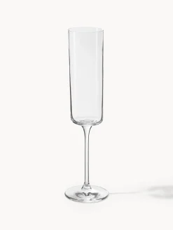 Set di 4 flute da champagne in cristallo Xavia