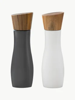 Set di macina sale e pepe con coperchio in legno di acacia Essentials 2 pz