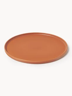 Set di 4 piatti piani fatti a mano Lowri