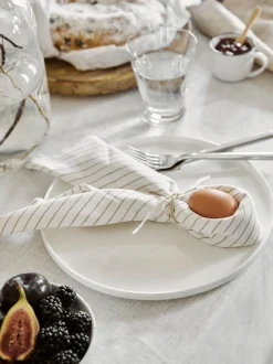 Set di 6 piatti piani in Fine Bone China Oco