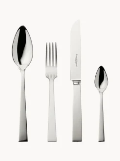 Set di 24 posate fatte a mano lucidate a specchio Riva in scatola, 6 persone