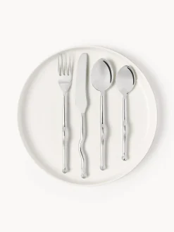 Set di 4 posate in acciaio inossidabile Juno, 1 persona