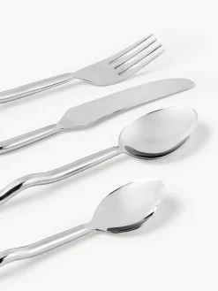 Set di 4 posate in acciaio inossidabile Juno, 1 persona