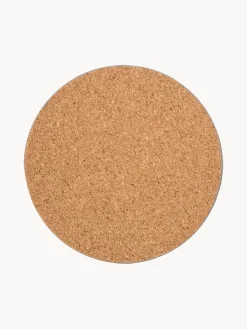 Set di 6 sottobicchieri in sughero effetto marmo Cara