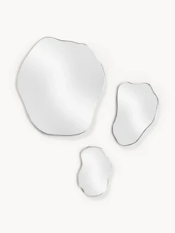 Set di 3 specchi da parete dalla forma organica senza cornice Lia