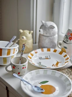Set di 2 stoviglie per bambini dipinte a mano Tatiana