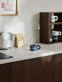 Set di 2 tazze impilabili in porcellana con motivo decorativo Tutti