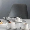 Set di 6 tazzine da caffè con piattino in Fine Bone China Oco