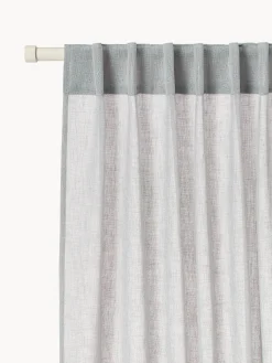 Set di 2 tende semitrasparenti Ibiza, larg. 135 cm