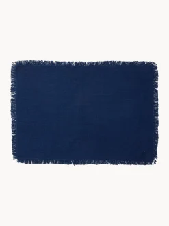 Set di 4 tovagliette americane in cotone Leo