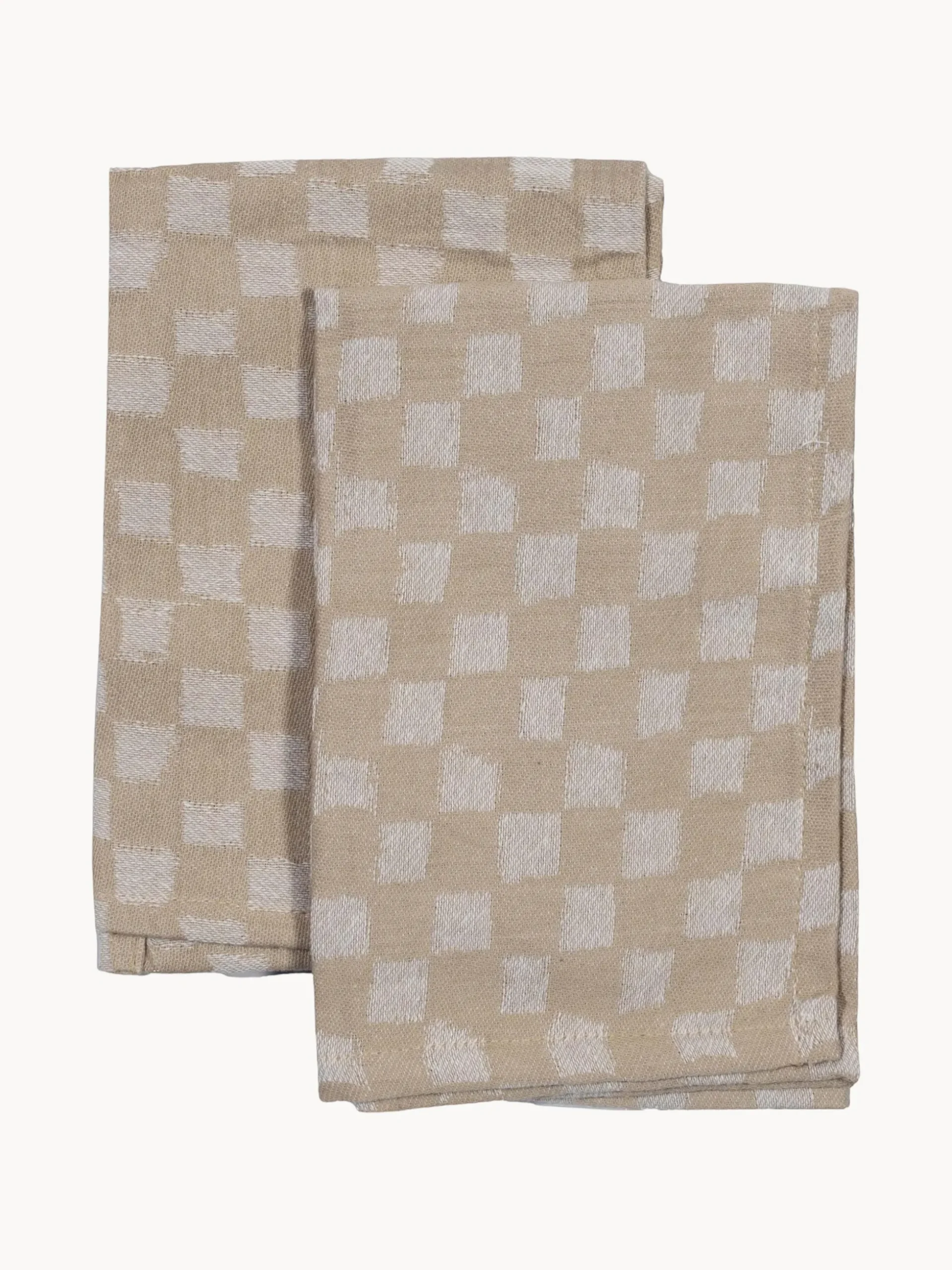 Set di 2 tovaglioli in cotone organico Checki