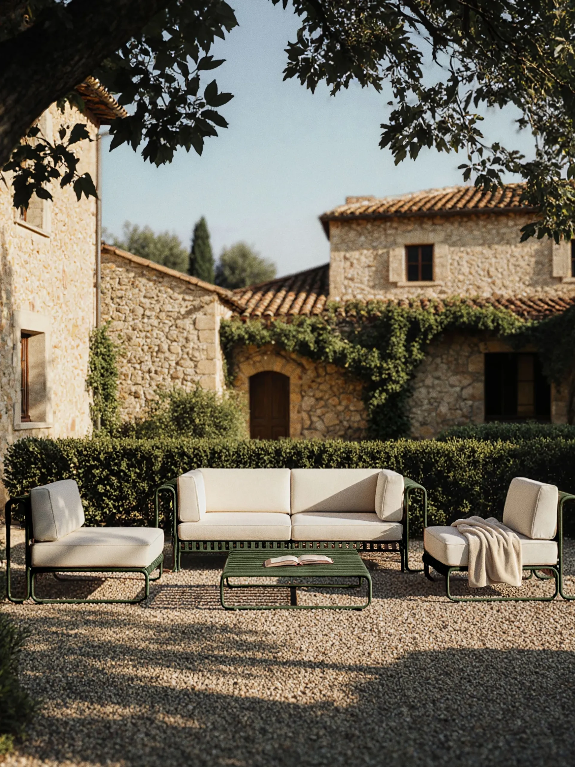 Set lounge da giardino Caio 4 pz