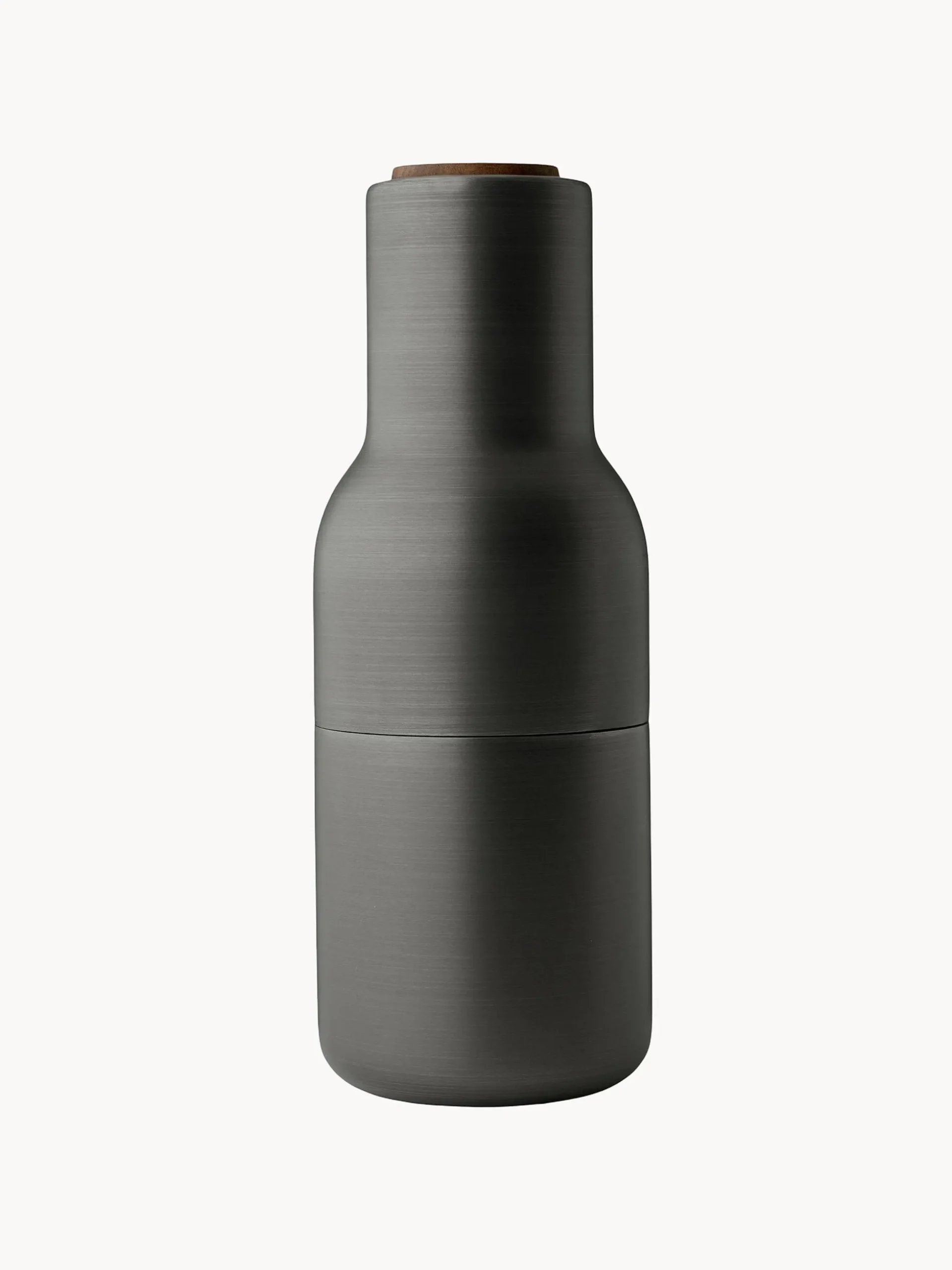 Set macina sale e pepe con coperchio in legno di noce Bottle Grinder 2 pz