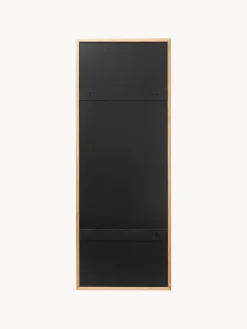 Specchio rettangolare da parete con cornice in legno di quercia Avery