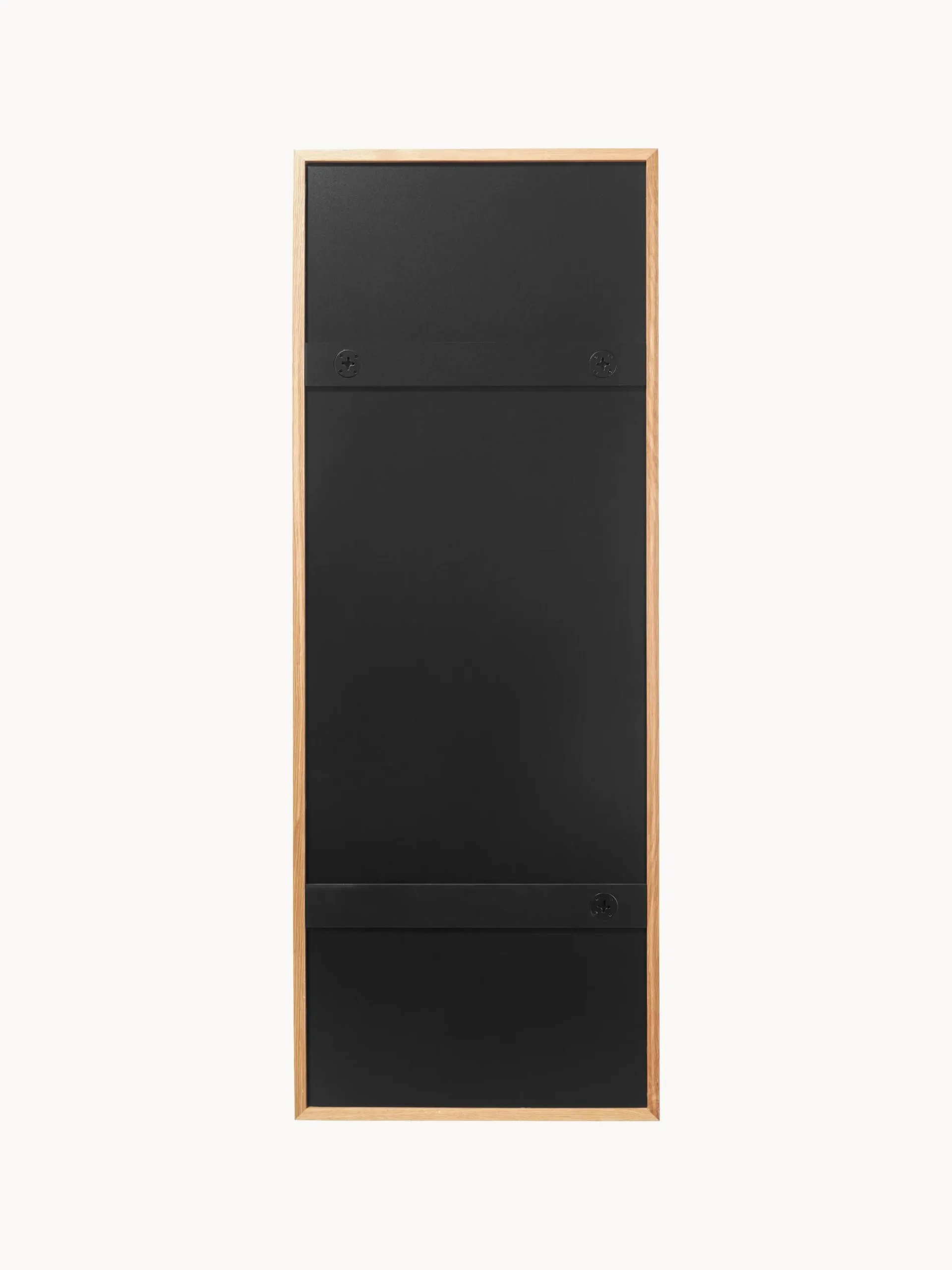Specchio rettangolare da parete con cornice in legno di quercia Avery