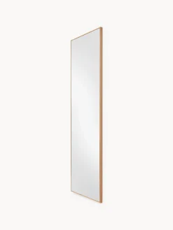 Specchio rettangolare da parete con cornice in legno di quercia Avery