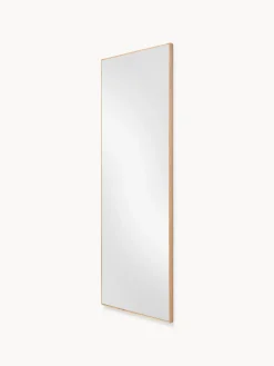 Specchio rettangolare da parete con cornice in legno di quercia Avery