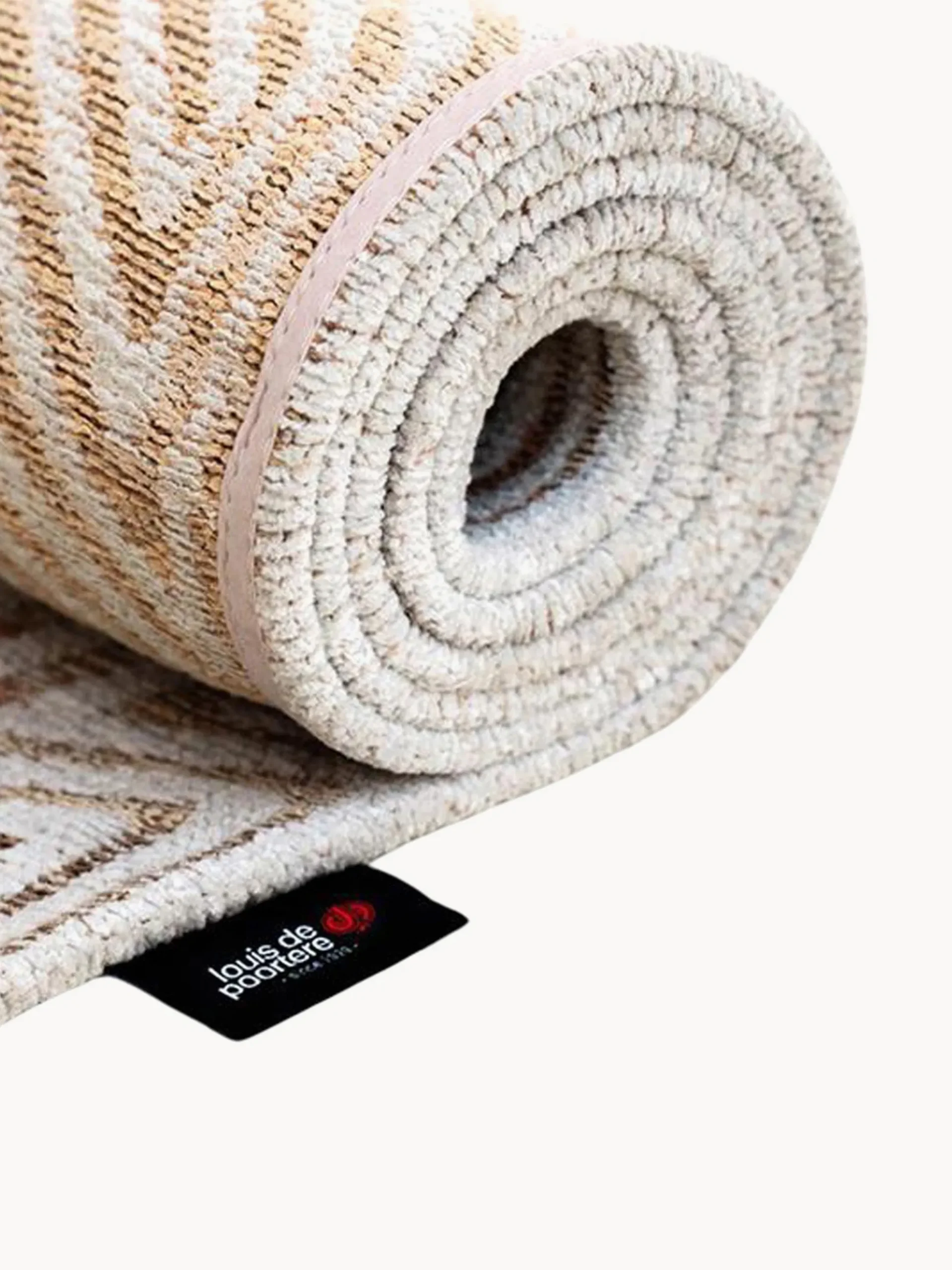 Tappeto rotondo jacquard lavabile da interno-esterno Coral
