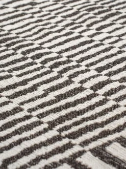 Tappeto rotondo jacquard lavabile da interno-esterno Berber